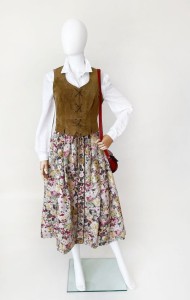 Zamszowy top/serdak vintage