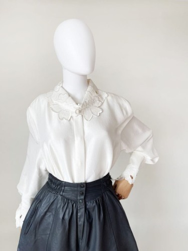 Deadstock Madeleine jedwabna koszula vintage