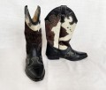 Skórzane kowbojki vintage western