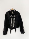 Zamszowa kurtka z frędzlami western boho