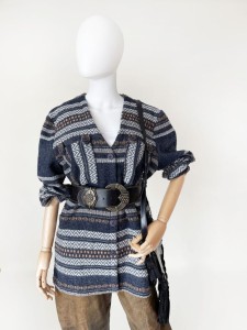 Gobelinowa kurtka vintage etno