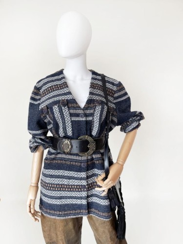 Gobelinowa kurtka vintage etno