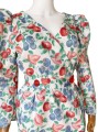 Sukienka w owocowe wzory vintage 80's