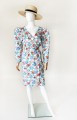Sukienka w owocowe wzory vintage 80's