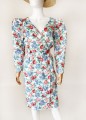 Sukienka w owocowe wzory vintage 80's