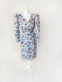 Sukienka w owocowe wzory vintage 80's