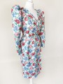 Sukienka w owocowe wzory vintage 80's