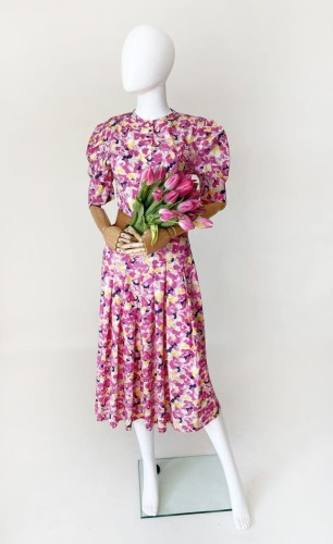 Kwiatowy set vintage 80's