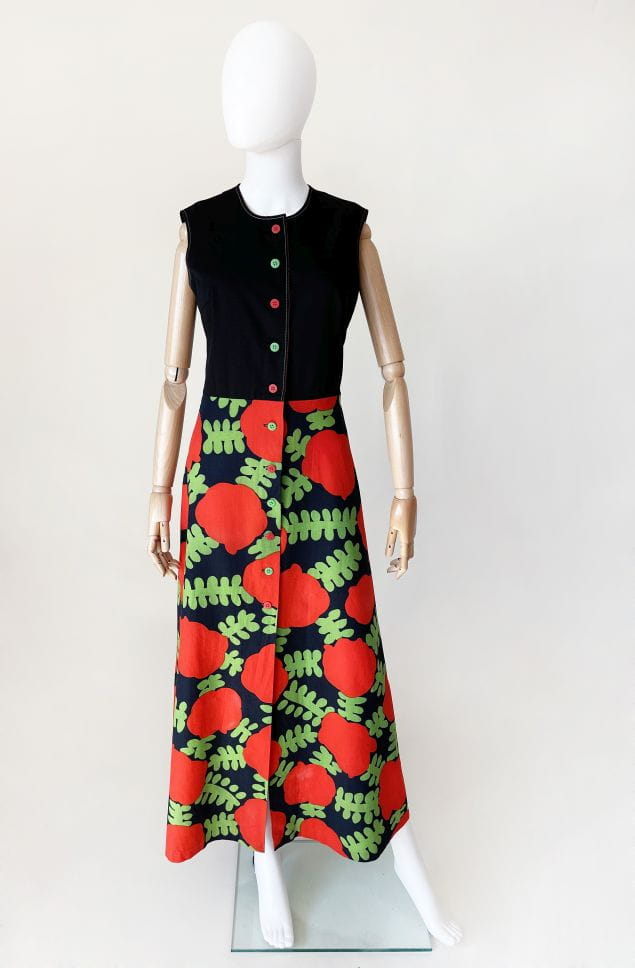 Sukienka maxi vintage 70's