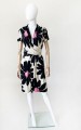 Moschino jedwabna sukienka kwiatowe printy