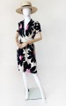 Moschino jedwabna sukienka kwiatowe printy