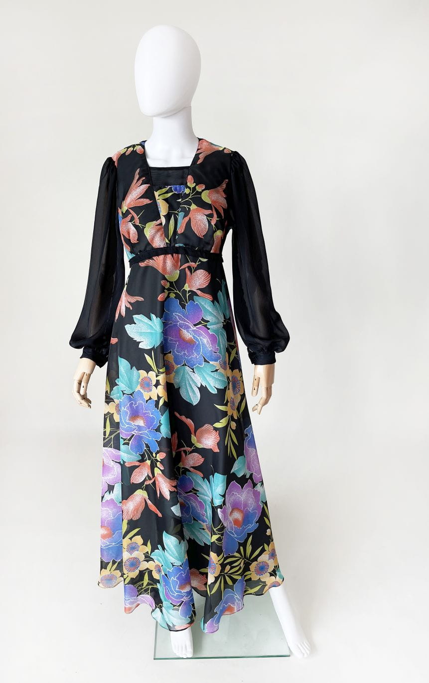 Sukienka maxi vintage 70's