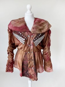 Jedwabna narzutka/żakiet vintage 80's