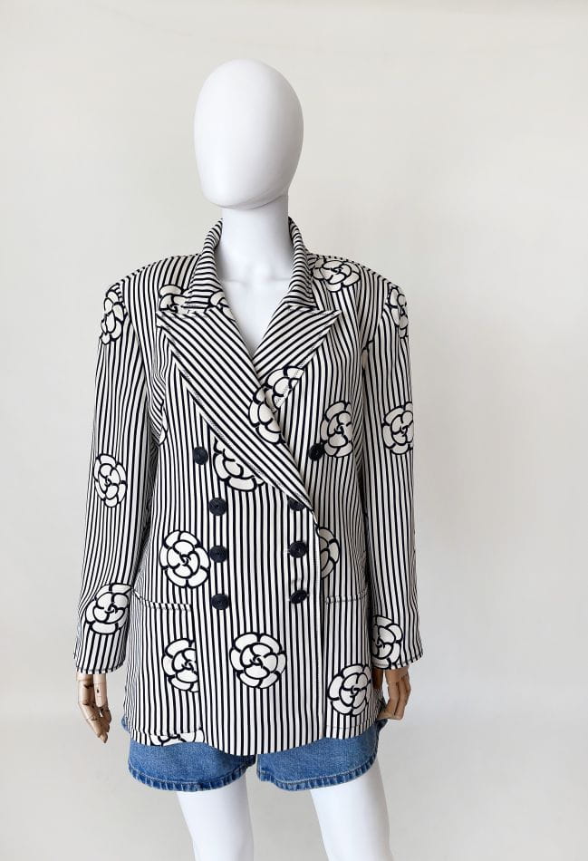 Renzo jedwabna marynarka oversize 80's