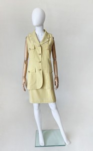 Vera Mont jedwabny kostium set vintage 80's
