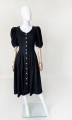 Austriacka lniana sukienka vintage