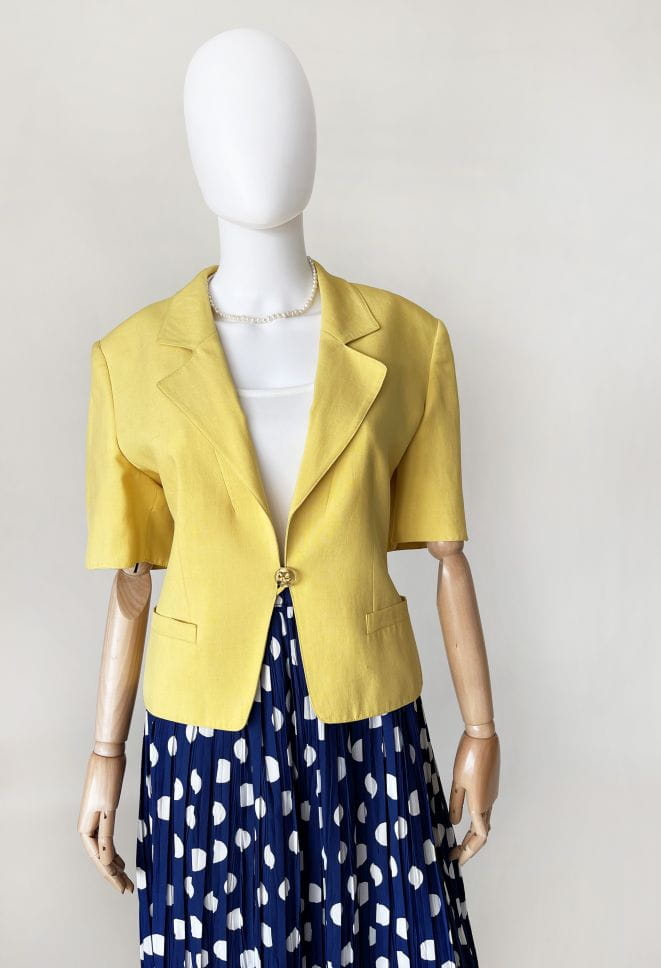 Valentino jedwabny żakiet vintage