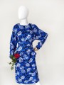 Jedwabna sukienka vintage we wzory 80's