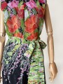 Sukienka vintage 1970's kwiatowe wzory