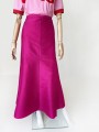 Spódnica maxi jedwabna magenta
