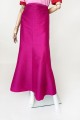 Spódnica maxi jedwabna magenta