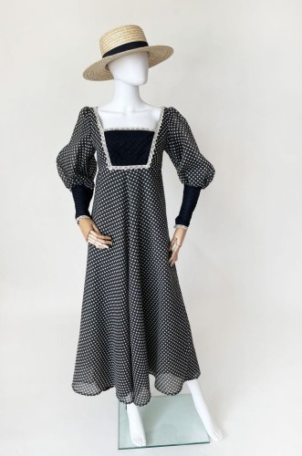 Sukienka maxi vintage lata 70-te