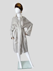 Lniane kimono / narzutka / szlafrok