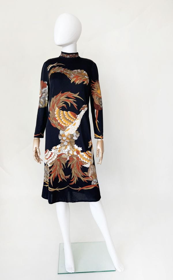 Orientalna sukienka vintage 70's