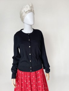 J.Crew czarny kardigan z wełny merynosów