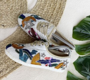 Beverly Feldman biżuteryjne sneakersy vintage 80's