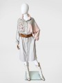 Together rozpinana sukienka vintage we wzory