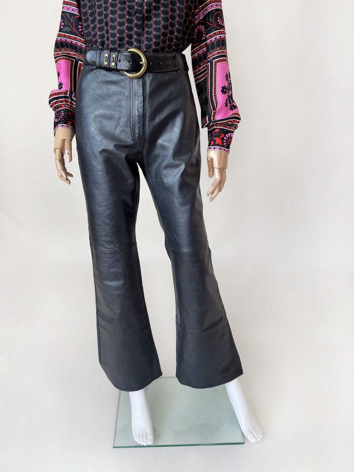 Skórzane dzwony vintage deadstock