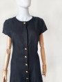 Escada lniana maxi sukienka vintage