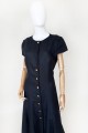 Escada lniana maxi sukienka vintage