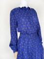 Długa sukienka vintage paisley print