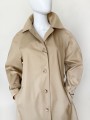 deadstock beżowy trencz vintage 80's