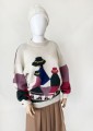 Sweter z alpaki hand made vintage