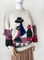 Sweter z alpaki hand made vintage