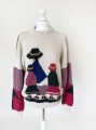 Sweter z alpaki hand made vintage