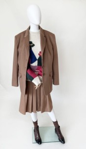 Camelowa marynarka wełna z kaszmirem