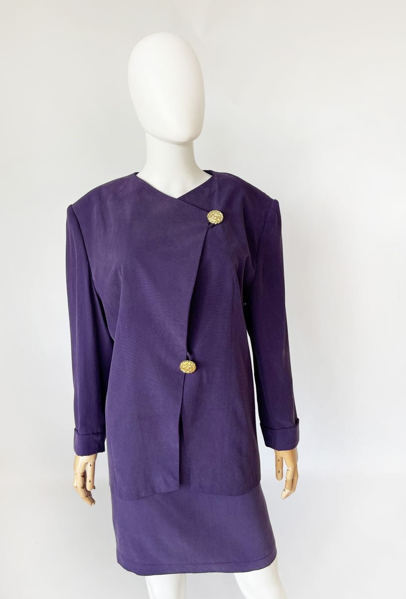 Betty Barclay jedwabny kostium vintage