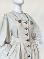 Długa sukienka ogrodniczka vintage dirndl
