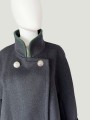 Antonette dwurzędowy płaszcz vintage wełna + alpaka
