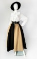 Rozkloszowana maxi spódnica vintage