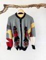 Sweter z alpaki Peru hand made vintage