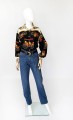 Benetton koszula we wzory vintage 80's