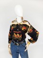 Benetton koszula we wzory vintage 80's