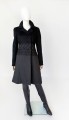 Alberta Ferretti wyszywany wełniany płaszcz