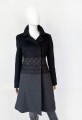 Alberta Ferretti wyszywany wełniany płaszcz