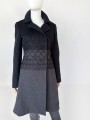 Alberta Ferretti wyszywany wełniany płaszcz